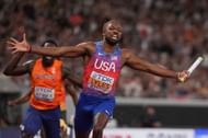 Noah Lyles at the World Athletics Championships in Tokyo, Japan. (Photo by Getty Images)